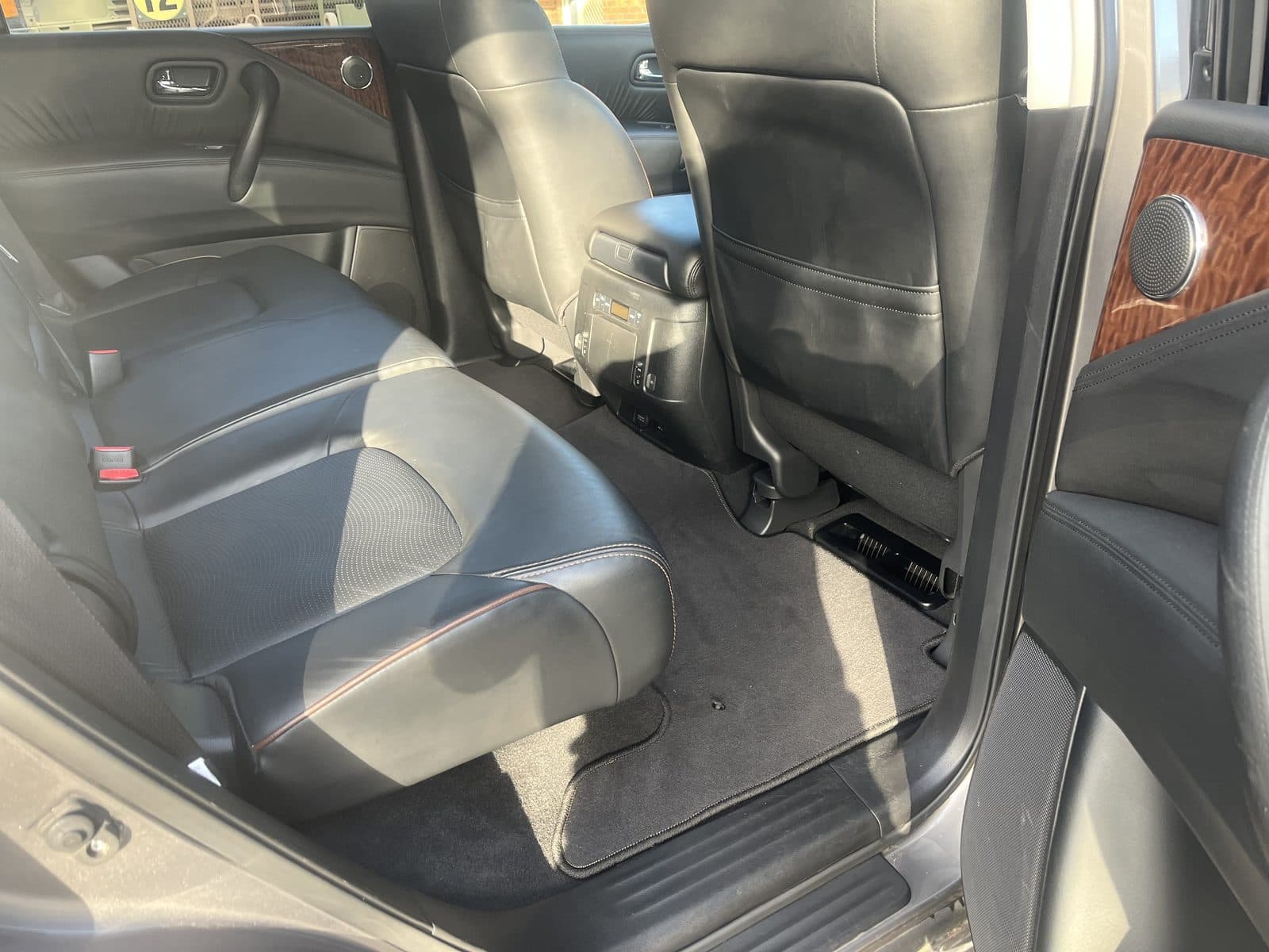 Rear interior detail — Nissan Patrol