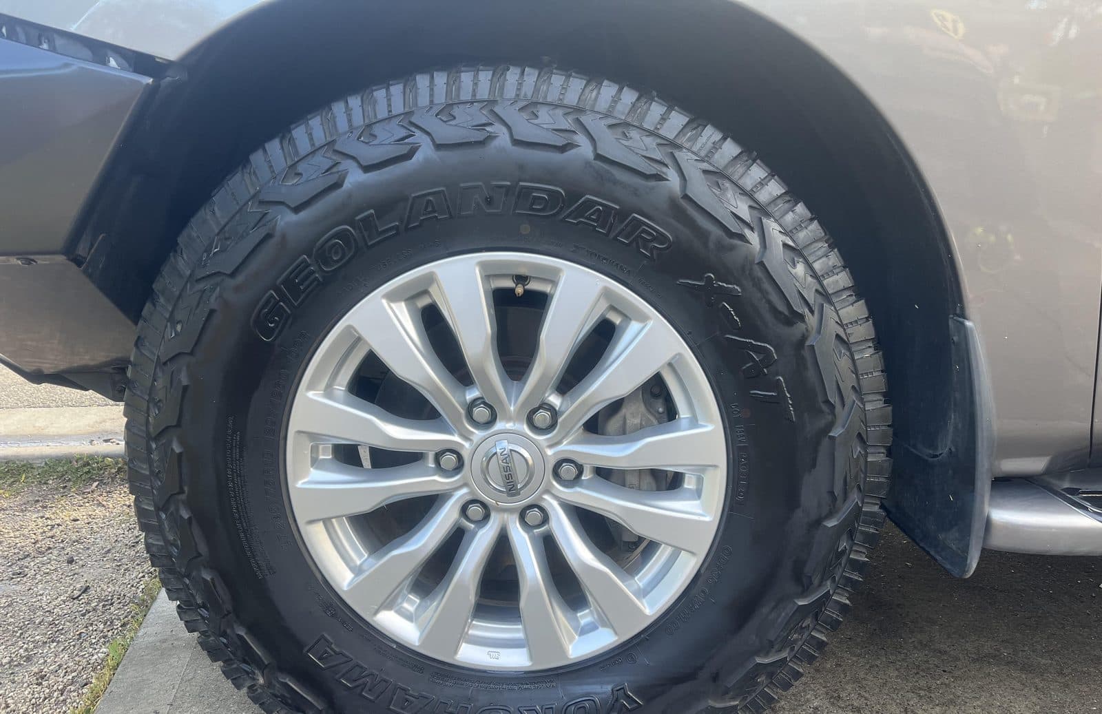 Wheel and tyre detail — Nissan Patrol